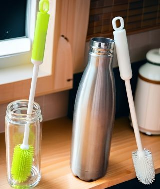 Random Color, Random Style, Multi-Purpose Household Cleaning Brush, Cup Brush, Long-Handle Cup Brush, Extended Handle Glass Cleaning Brush, Baby Bottle Cleaning Tool, 360-Degree Rotating Cleaning Brush, Stain Removal Brush for Cola Cups, Coffee Cups